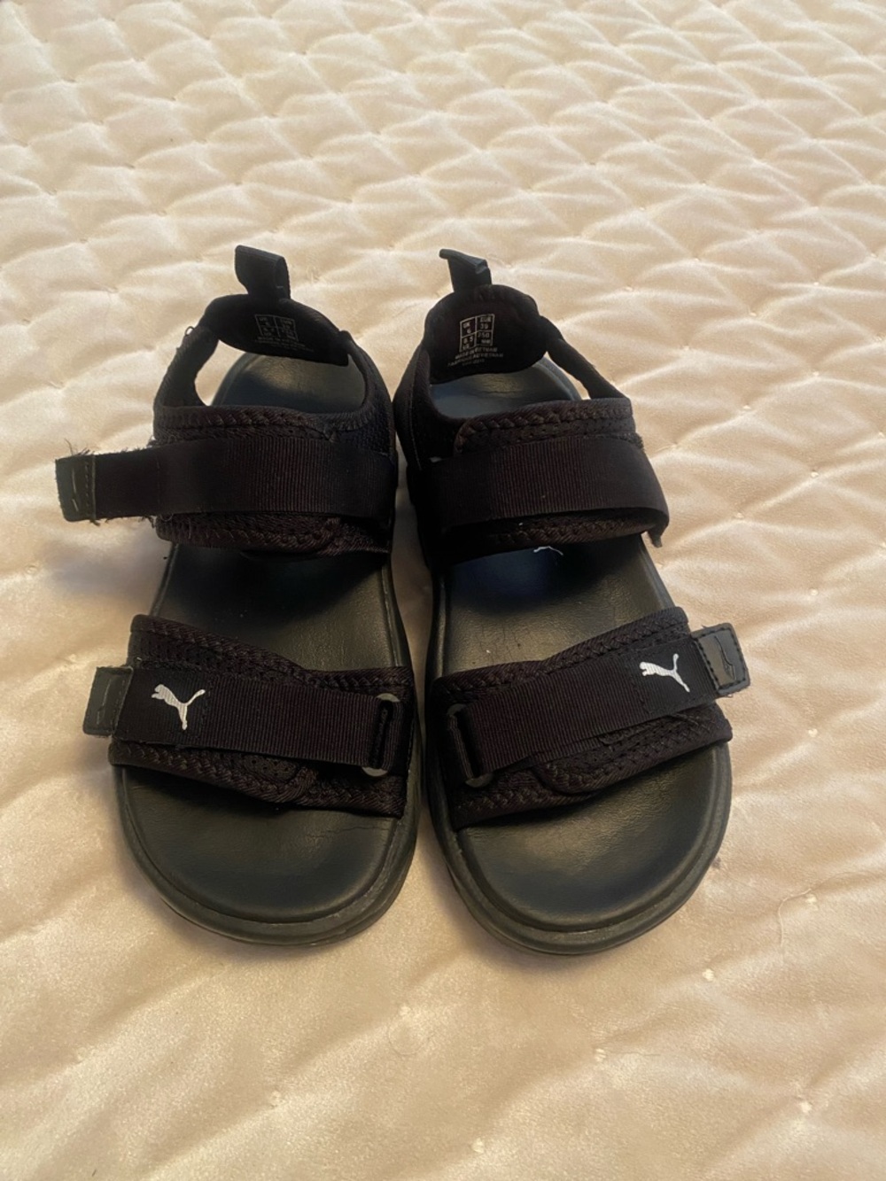 puma Black sandals ladies size 7